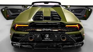 2023 Lamborghini Huracán EVO Spyder RWD in Verde Turbine  Sound interior and Exterior Details [upl. by Kerstin]