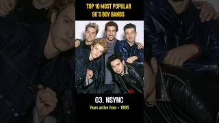 TOP 10  Most Popular 90’s Boy Bands [upl. by Sivatnod]