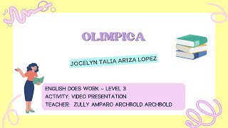 Olimpica  Jocelyn Talia Ariza Lopez [upl. by Adiuqram]