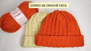 GORRO EM CROCHÊ RÁPIDO E FÁCIL PASSO A PASSO TOUCA EM CROCHÊ [upl. by Aneral]