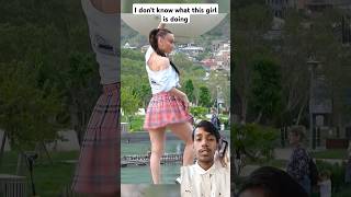 🫢 What was that  😳 Crazy Girl Prank crazygirl prank [upl. by Aserej412]