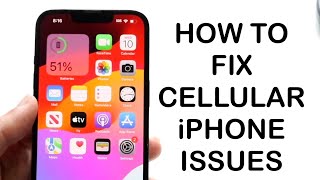 How To FIX iPhone Cellular Issue Error 2024 [upl. by Ssew373]