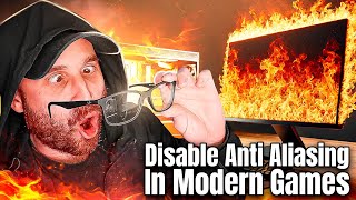 Disable Anti Aliasing In Modern Games [upl. by Atenik998]