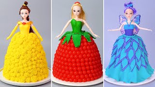 Beautiful Barbie Doll Cake Decorating 👑 Tsunami Doll Cake  Awesome Cake Decorating Tutorial [upl. by Otrebcire715]