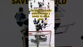 Goalie Makes Two Great Saves To Hold The Lead  U16 IceDogs 30 Tsourakis hockey [upl. by Nnairet]