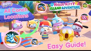 🐚 ✨All Conch Shell Locations  Easy Guide  Hello Kitty Island Adventure [upl. by Zeralda]