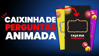 Como Criar Caixinha de Perguntas Animada para Stories do Instagram 100 Grátis [upl. by Nette]