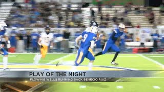 Friday Football Fever Play of the Night Flowing Wells Running Back Benecio Ruiz [upl. by Naillij687]