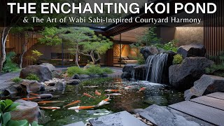 Exploring The Art of Wabi Sabi Inspired Courtyard Design amp The Enchanting Koi Ponds Natural Beauty [upl. by Starr488]