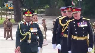 UK Army Chief General Manoj Pande Attends Sovereigns Parade At Royal Military Academy [upl. by Idalina]