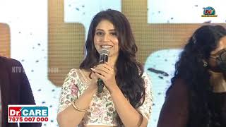 Priyanka Jawalkar Speech At Gamanam Pre Release Event  Shriya Saran  NTV ENT [upl. by Neelehtak]