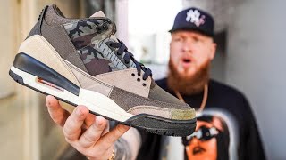 THE JORDAN 3 PATCHWORK CAMO ARE THE BEST SNEAKERS FOR WINTER 2021 [upl. by Tuddor]