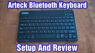 Arteck Bluetooth Keyboard Setup amp Review [upl. by Aitnom]