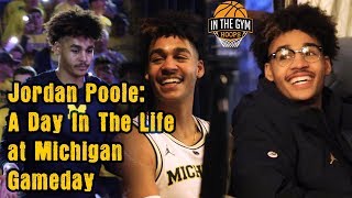 Jordan Poole A Day In The Life at Michigan Gameday [upl. by Anehta35]