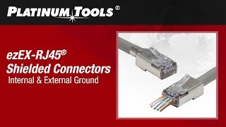 How To Terminate Shielded ezEXRJ45 Connectors [upl. by Telracs]