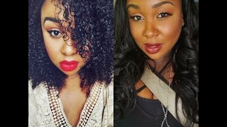 Curly to Straight Natural Hair  Summer Humidity Proof [upl. by Twila]