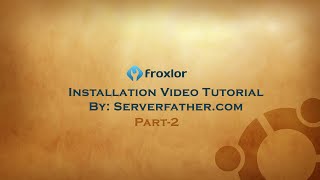 Install Froxlor Control panel Part2 [upl. by Yessak385]