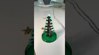 Growing a crystal Christmas tree Amazing results holidaydiy holidaywithyoutube [upl. by Hcurab]