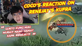 COCO REACTION SA KUFRA NI RENEJAY  LAUGHTRIP  Blacklist VS Onic PH Game 3 [upl. by Anitsyrc342]