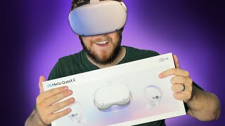 Meta Oculus Quest 2 Unboxing and Setup  Owning VR for the first time [upl. by Taber851]