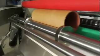 How to adjust when change paper tube labeling machine BK500 hot melt labels applicator operations [upl. by Ecirrehs]