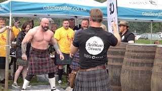 Scottish strongman Andy Cairney wins the Donald Dinnie Games 2019 Ardblair Stones Challenge [upl. by Durstin]