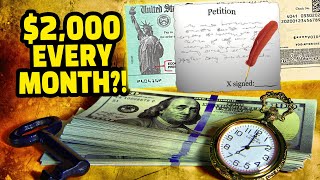 2000 EVERY MONTH Petition Explodes for Guaranteed Income Sign Now [upl. by Aivil]