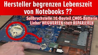 Hersteller begrenzen Lebensdauer von Notebooks ❓ versteckter Einbau von Batterien 🤔 [upl. by Perlman]