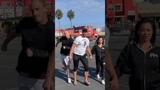 Met a nice family at Venice Beach fitness workout [upl. by Burman]