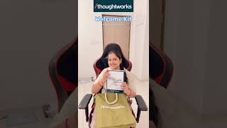 Thoughtworks unboxing welcome kit  Consultant  Developer 👩‍💻 [upl. by Aneeroc]