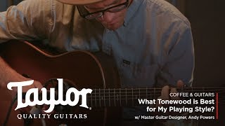 What Tonewood is Best for My Playing Style  Coffee amp Guitars w Andy Powers [upl. by Newsom133]