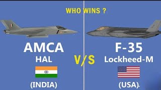 Comparison Between American F35 vs Indian Amca Fighter JetsUltra Defence [upl. by Neall]