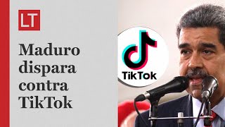 Maduro carga contra TikTok quotApoyan el fascismo quieren una guerra civilquot [upl. by Oniskey]