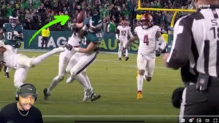 Eagles Grant Calcaterra is an UNSUNG HERO for recovering this fumble  Commanders vs Eagles reaction [upl. by Derwon]