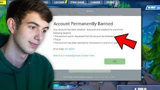 My response to Epic Perm Banning me Rip 1000000 V Bucks [upl. by Hamil217]