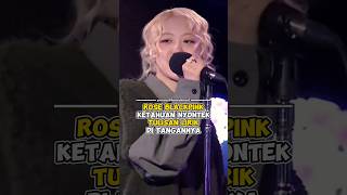 Rose BLACKPINK ketahuan nyontek tulisan lirik ditangannya kpop shorts [upl. by Levona]