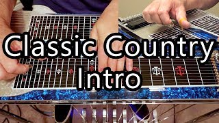 Classic Country Intro in G  Pedal Steel Guitar Lesson [upl. by Cormack]