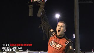 Highlights USAC West Coast 360s at Thunderbowl Raceway  March 12 2016 [upl. by Yasnil781]