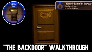 ROBLOX DOORS  quotThe Backdoorquot Full Walkthrough  Roblox The Hunt Event 2024 [upl. by Meagher]