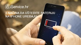 Tri načina da uštedite bateriju na iPhone uređaju  iServicehr [upl. by Morel]