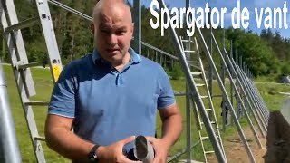 Spargator de vantSistem de prinderefolie termica solar de legumeClip pvcbaghetasirma ondulata [upl. by Atsyrt]