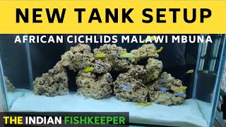 Malawi Cichlid Tank Setup TImelapse  Mbuna [upl. by Roybn]