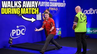 SHOCKING Darts Player Get ANGRY And Quits During PDC Match You Wont Believe The Reason Why He Did [upl. by Zantos]