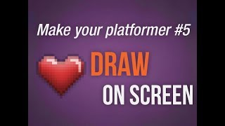 🔴Make own video game with Game Maker Studio 2  Platformer tutorial  5 draw health [upl. by Ainotal]