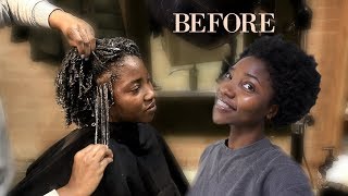 My First Professional Wash n Go SalonVisit VLOG [upl. by Horbal806]