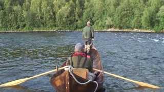 4Fly fishing big atlantic salmon in the Alta river [upl. by Litnahc671]