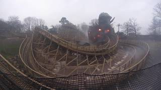 Wicker Man  Off Ride Alton Towers [upl. by Ahsiakal]