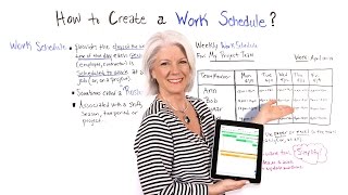 How to Create a Work Schedule  Project Management Training [upl. by Litnahc515]