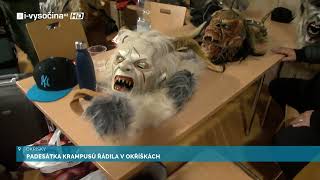 Reportáž Padesátka krampusů řádila v Okříškách  22 11 2023 [upl. by Attelahs256]