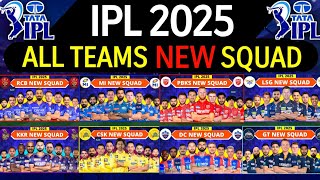 IPL 2025  All Team Squad  IPL Teams 2025 Players List  RCBCSKMIKKRSRHGTDCPBKSRRLSG [upl. by Asereht]